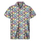 thumbnail image 2 of Camisa hawaiana con estampado 3D de helado de dibujos animados, camisas de verano con solapa para hombre y mujer, camisetas de manga corta, blusas de botones de gran tamaño, 2 of 4