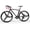 Black, variant on Marknig Road Bike, 14-Speed 700C Racing Bike for Adults with Lightweight Aluminum Frame and Dual Disc & V-Brakes, Commuter Bicycle for Men & Women, Smooth-Riding Fitness & City Bike, White & Red