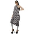 thumbnail image 4 of Moomaya Robe Kurti Sans Manches à une Épaule Imprimée pour Femmes, Vêtement de Créateur Boho pour Fête, 4 of 7