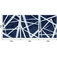 thumbnail image 5 of Blue Abstract Wall Art Navy Blue Bathroom Decor Blue Pictures Wall Decor Modern Home Decor Geometric Canvas Wall Art Framed 12x16inchx3 Piece (Navy Blue), 5 of 6