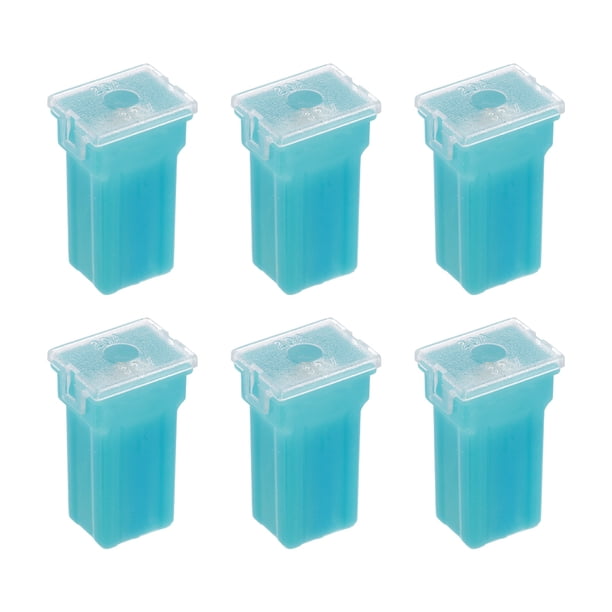 6 Pcs Fusibles de perfil alto, Fusible de cartucho en forma de caja de 32V DC 20A para automóviles