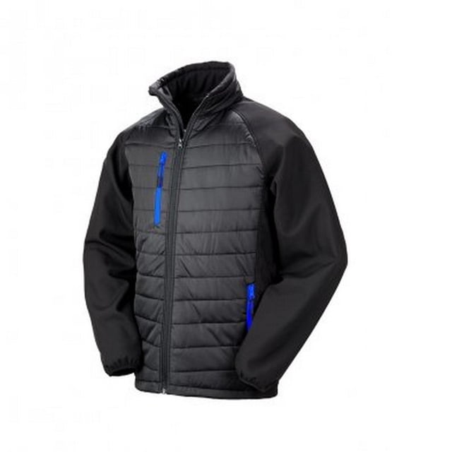 Result Mens Black Compass Padded Soft Shell Jacket