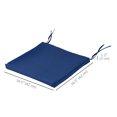 thumbnail image 3 of Outsunny Coussin de Chaise de Patio Extérieur avec Attaches pour Jardin, Bleu Foncé, 3 of 10