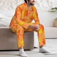 thumbnail image 7 of Sikiie Fall Maple Leaves Mens Pajama Set, Soft Warm Long Sleeve Sleepwear, Cozy Button-Down Pjs for Men-Medium, 7 of 7