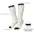 thumbnail image 4 of Pofeuu Coffee Print Stockings, Adult Running Hiking Socks for Youth and Adult, 4 of 6