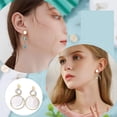 thumbnail image 7 of 24 Pcs Stainless Steel Earring 3 Colors 201 Stainless Steel Earring Plastic Ear Nut Jewelry with Vertical Ring Stainless Steel Needle Made for DIY Earring Accessory, 7 of 7