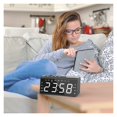 FM / AM Radio Alarm Electronic Clock Tape Temperature Meter Night