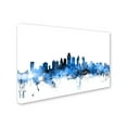 thumbnail image 3 of Trademark Fine Art Michael Tompsett Philadelphia Pennsylvania Skyline II Canvas Wall Art - 30x47, 3 of 4