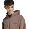 thumbnail image 2 of Sudadera con capucha Adidas All SZN Fleece con cierre completo Earth Strata para hombre, 2 of 4