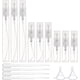 thumbnail image 1 of 30 frascos atomizadores de vidrio transparente vacíos de 3 ml/5 ml/10 ml con pulverizador de niebla fina, ideales para viajes. Incluyen 2 embudos y 4 pipetas., 1 of 9
