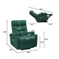 thumbnail image 6 of UWR-Nite Power Lift Recliner Chair, Electric Recliner Lift Chair with Massage and Heat for Elderly with 2 Cup Holders, 2 Side Pockets, USB Ports for Living Room, 6 of 6