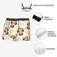 thumbnail image 3 of Balery Sloth Yoga Calzoncillos bóxer para hombre, ropa interior de algodón suave y transpirable con cinturilla de nailon-Large, 3 of 5