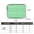 thumbnail image 3 of Aquamarine Texture Portable Laptop Sleeve Compatible with MacBook Air Notebook Computer Case for Men Women College School Students, 3 of 7