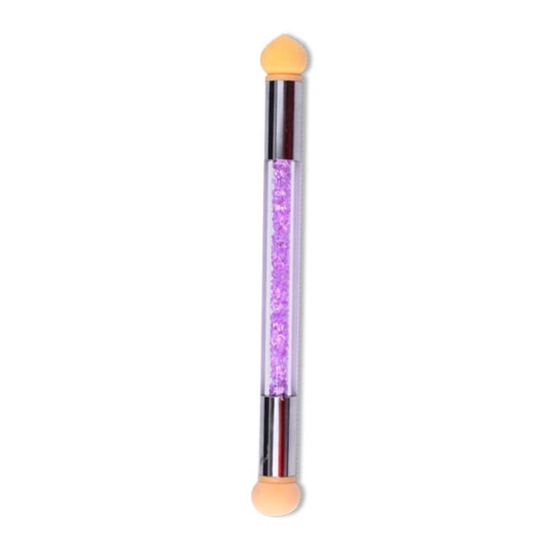 Minnieouse Pincel para uñas, esponjas degradadas, pinceles para decoración de uñas, bolígrafo, , brillo en polvo, herramientas para puntear, Juegos de manicura Violeta