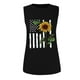 thumbnail image 4 of Camiseta sin mangas con estampado de rayas y estrellas de la bandera de EE. UU. para mujer de verano Fridja  gh2806, 4 of 5