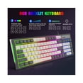 thumbnail image 4 of V600 Wired Keyboard Quick Response Anti-skid Compact 96 Keys RGB Backlight USB Gaming Keypad for Desktop - Black, 4 of 5