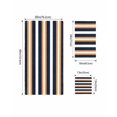 thumbnail image 4 of Orange Navy Blue Striped Towel Set of 3, Soft Microfiber Bath Towels, Hand Towel, Washcloths, Minimalist Farmhouse Lines Quick-Dry Absorbent Towels for Bathroom Kitchen Hotel Beach Gym Spa, 4 of 7