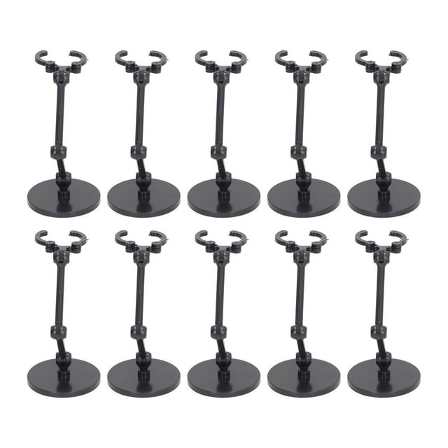 20 Pcs Support de Poupée Réglable, Ensemble de Supports d'Exposition pour Figurines Adapté aux Modèles de 6 Pouces, Support d'Exposition pour Figurines, Hauteur Réglable, Support d'Exposition Idéal pour Poupées