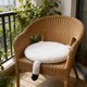 thumbnail image 1 of Funda de almohada con forma de cata, cojín para silla de comedor grueso, funda de silla lavable a máquina, cojín flocado, 1 of 6
