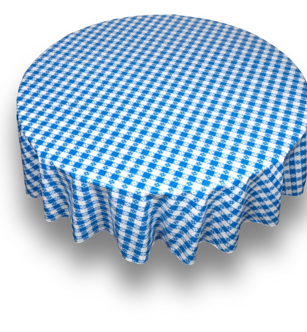 Royal Bath 70 Round Vinyl Tablecloth With Flannelbacking, Pattern Name