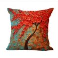 thumbnail image 6 of Non-3D Printed Flower Tree Cotton Linen Decorative Throw Pillow Case Cushion Cover Clearance18''x18''Pillowcase Pillow Protector Slip Cases Sham for Car Couch Sofa Car Home, 6 of 6