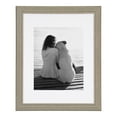 thumbnail image 2 of DesignOvation Kieva Solid Wood Picture Frames, Distressed Gray 11x14 matted to 8x10, Pack of 4, 2 of 7