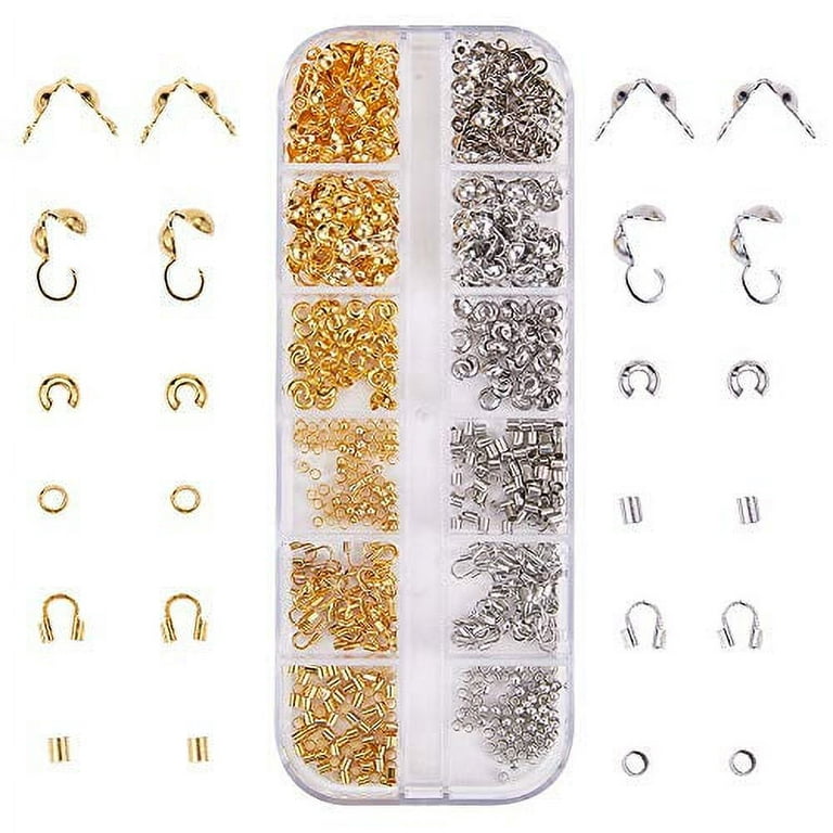 Crimp Beads and Foldovers 4mm Plated Crimp Bead Covers - 2670FY - Q