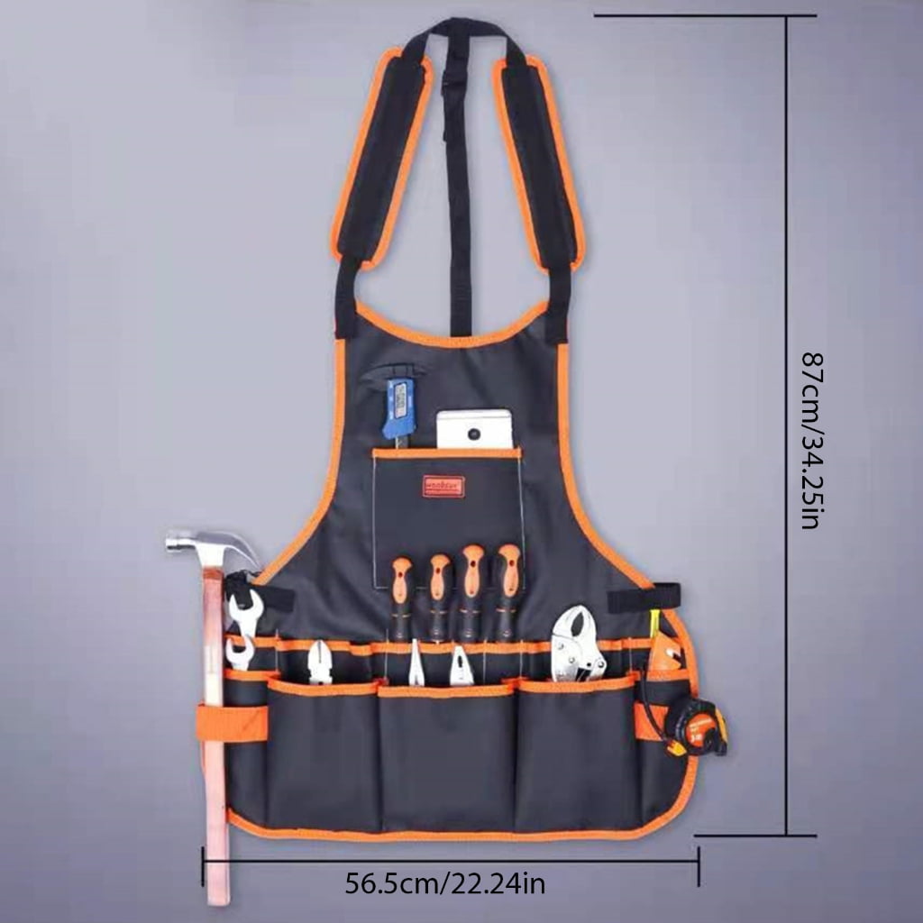 Tool Storage Apron Work Bag Tool Backpack Oxford Cloth Tool Bag Gardening Craft Mechanic Repairing Tools Bag