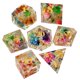 thumbnail image 2 of 7x Juego De Dados Poliédricos Juego De Dados Grabados Con Flores Transparentes Para Fiestas Sunnimix dados de juego, 2 of 8