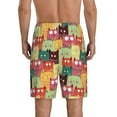 thumbnail image 6 of KLL Cute Cartoon Cat for Men's 1-Pack Shorts,Sleep Pajama Shorts for Men Soft Pj Shorts Men's Pajama Bottoms Sleepwear -4X-Large, 6 of 7