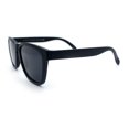 thumbnail image 4 of SA106 Polarized Sport Keyhole Bridge Sunglasses for Men UV400 Lightweight Plastic Matte Black Frame - Black Lens, 4 of 6