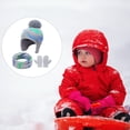 thumbnail image 4 of Sonducket Sombrero Bufanda Manoplas Kit Diseño de orejeras Guantes para niños Accesorios de invierno Ropa Decoración Regalos de cumpleaños para niñas Sombreros Pasto verde H 2-3 ans Sonducket AP009415-17B, 4 of 6