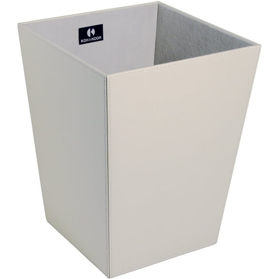 Ws Bath Collections Ecopelle 2603 Ecopelle Leather Waste Basket - Tortora