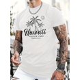 thumbnail image 1 of 100% Cotton Positive Atmosphere Pattern Printing Casual Novel Men's Short-sleeved Summer T-shirt, Comfortable Fit, Fashionable Street Style Round Neck, Suitable For Daily And Outdoor, 1 of 5