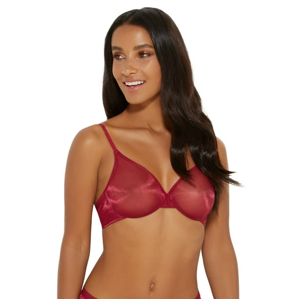 Gossard 6271 Glossies Berry Red Non-Padded Full Cup Bra 30H 