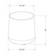 thumbnail image 4 of Mesa lateral redonda para exterior color Blanco , South Shore Furniture, 4 of 5