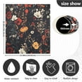 thumbnail image 5 of Yayeee Magnetic Dishwasher Cover for The Front Decoration Home Kitchen Machine Sticker Protector, Black Floral Pattern, 5 of 6