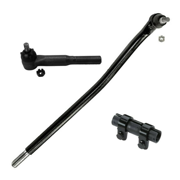 3 Pc Steering Kit Drag Link Tie Rods Adjusting Sleeve Pitman Arm for 4WD Models Fits select: 1999-2004 FORD F250, 1999-2004 FORD F350