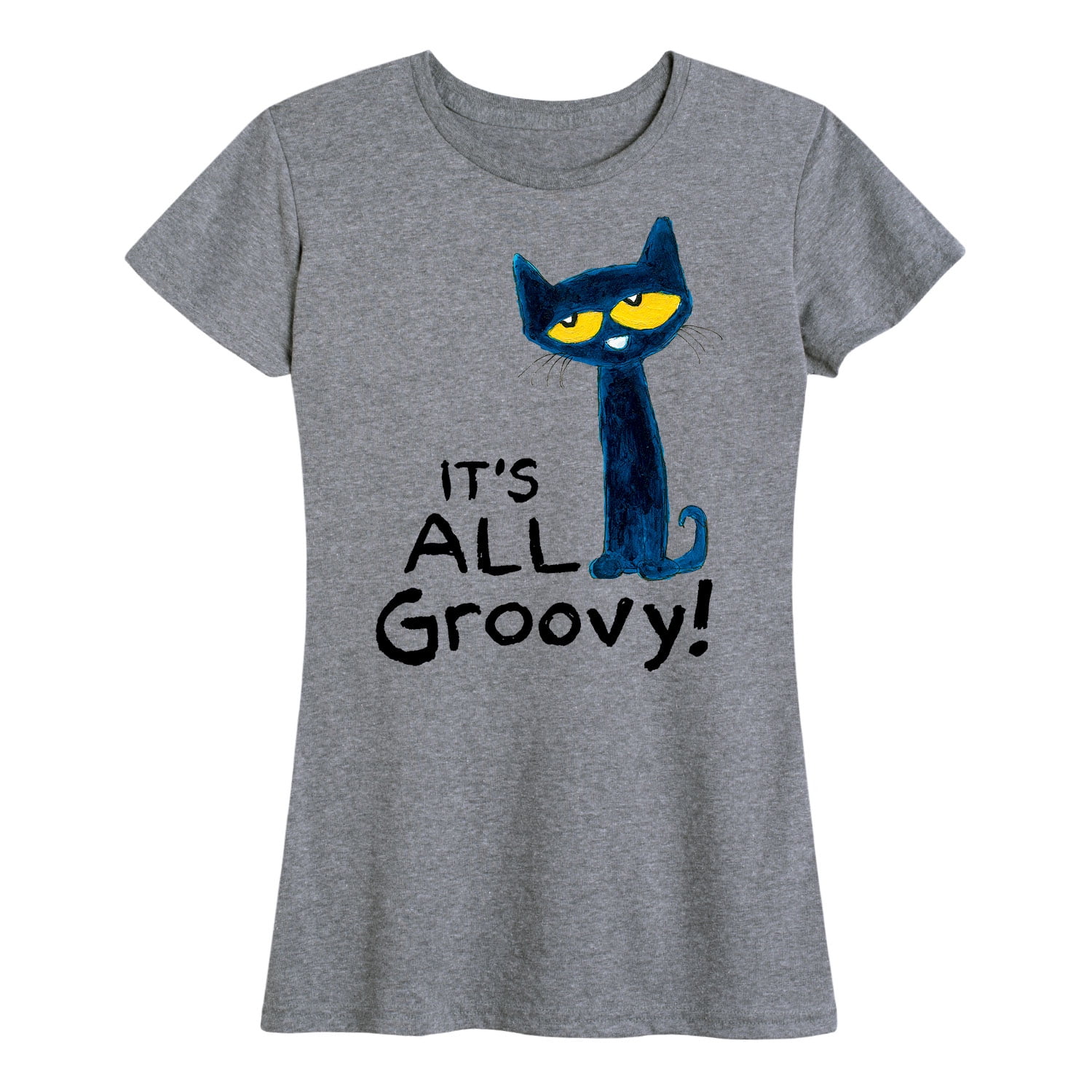 Instant Message Pete The Cat It's All Groovy Women's Short Sleeve