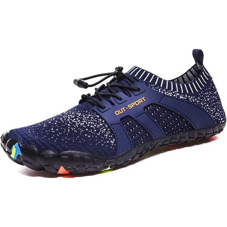 Mens Water Shoes, Barefoot Shoes Quick Dry Aqua Swim Shoes, Slip-on Soft Sports Outdoor Shoes for Pool Beach Surf Walking Water Park Yoga