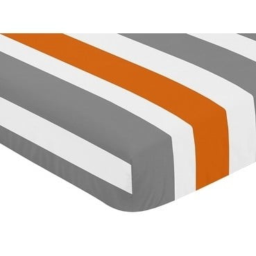 orange crib sheets