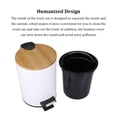 thumbnail image 2 of Bewildely Cubo de basura de pie, cubo de basura multifuncional de gran capacidad para baño, cocina, sala de estar y oficina Almacenamiento y organización del hogar 5L/Negro/20*25.5 cm, 2 of 6