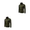 thumbnail image 2 of Camisa térmica de algodón Minnieouse con cuello alto para hombre manga larga ajustada y cómoda S M L color Negro Gris oscuro Verde oscuro, 2 of 6