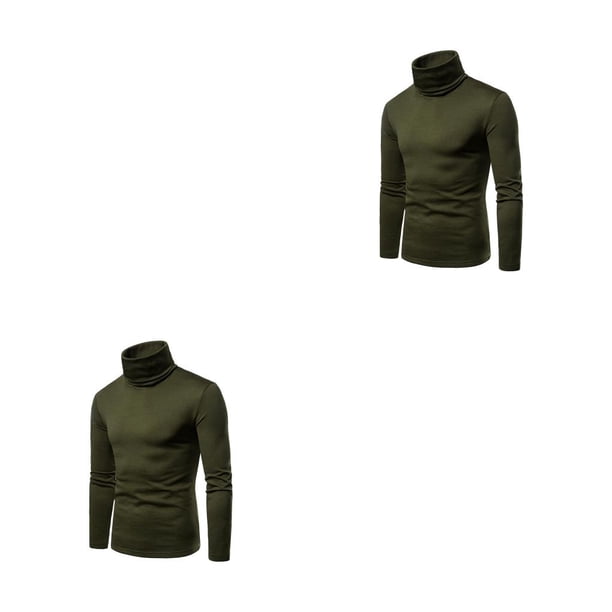 Qarigey Camisa térmica de cuello alto para hombre, jersey de manga larga, ropa interior ajustada y cómoda para invierno, ropa interior para Type11 NO11