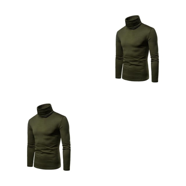 Minnieouse Camisa térmica para hombre, jersey de manga larga de cuello alto de algodón, ropa interior ajustada y cómoda para la escuela de Type11 NO11