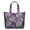Boho, variant on Healing Meditation Mala Duffel Abstract Trippy Travel Tote with Geometric Pattern, Spiritual Boho Style