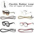 4 Pack Eyeglasses Holder Strap Cord, Eyeglass Retainer, LEATHER