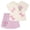 Pink / white, minnie mouse, variant on Minnie Mouse T-Shirt and French Terry Shorts Outfit Set Toddler to Big Kid