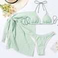 thumbnail image 5 of Womens Bikini Swimsuits 3 Piece Bathing Suits for Women 3 Piece Bikini Swimsuit Includes Tie-Up Skirt, 5 of 5