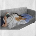 thumbnail image 6 of Animal Soft Flannel Fleece Throw Blanket, French Bulldog Sleeping Teddy Bear in Cozy Bed Best Friends Fun Dreams Image, Cozy Plush for Indoor and Outdoor Use, 50" x 70", Multicolor, by Ambesonne, 6 of 6